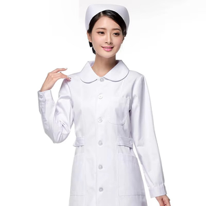 Women Medical <b>Scrub</b> Set Blue V-Neck Top With Pockets And Matching Pants Hospital Uniforms For Nurses Polyester Woven Fabric - Product Image 4