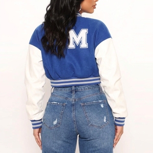 Nouvelle Collection Automne 2026 : Blouson Bomber Court Femme Style Hip Hop Color Block - Product Image 6