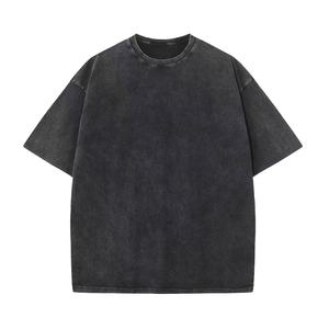 Camiseta Oversize de Algodón Marrón Camel para Hombre, Manga Corta, Cuello Redondo, Ajuste Relajado, Estilo Casual Urbano, Tejido de Punto, Color Liso - Product Image 3