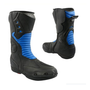 Wholesale <b>Men</b> Motorbike Leather Footwear 2026 New Arrival High Quality Anti Skid Protective Biker <b>Shoes</b> Custom Made - Product Image 1