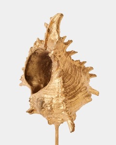 Abstract Gold Plated Sculpture Irregular Shape Handmade Modern Artistic Tabletop Decor for Living Room - Product Image 3