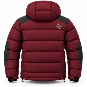Veste matelassée unisexe imperméable à capuche style streetwear, personnalisable, coupe oversize, hiver, polyester/nylon, marque privée, OEM, vente en gros - Product Image 3