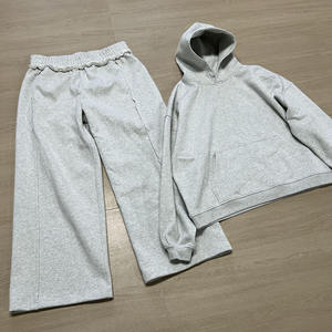 <b>Women</b> Two Piece Tracksuit Set Hooded Sweatshirt Elastic Waist Sweatpants Loose Casual Gray <b>Sweatsuit</b> - Product Image 1