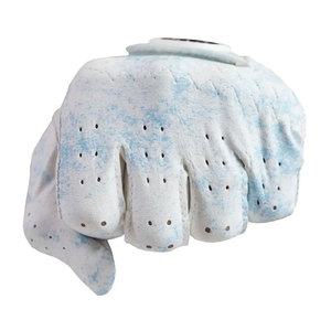 Gant de golf en cuir véritable respirant, antidérapant et imperméable, main gauche, motif blanc et bleu, fermeture auto-agrippante, pour homme, usage sportif extérieur - Product Image 6