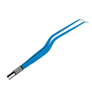 Pinces bipolaires à angle baïonnette européennes Azicon - Pinces bipolaires de coagulation à décalage précis autoclavables avec connecteur plat standard - Product Image 1