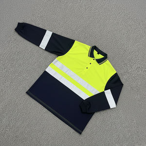 Reflective Safety Polo Shirt for <b>Construction</b> Site and Road Maintenance Workers - Product Image 3