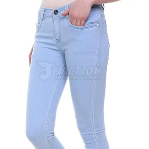 Pantalones Vaqueros de Mujer de Alta Calidad para Uso Casual, Color Sólido, Pantalones Vaqueros de Mujer Más Vendidos para Adultos - Product Image 5