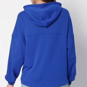 Hoodie for Women <b>Drop</b> Shoulder Streetwear Fashion Hoodie OEM Supplier Women's Acid Wash Hoodie - Product Image 5