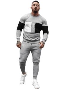 Fabricante de ropa atlética Conjunto de dos piezas con forro polar de invierno Sudadera con capucha Jogger Chándal Trajes de sudor a juego para hombres - Product Image 6