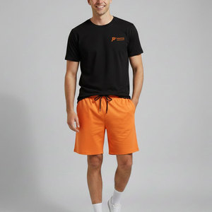 Men Shirt And Short Set Summer Outfit Cotton Blend Short Sleeve <b>Top</b> And Shorts Casual Wear Breathable Comfortable - Product Image 1