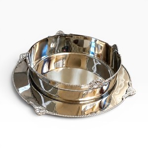 Assiette et bol en métal argenté écologiques, accessoires de chocolaterie personnalisables, fabricant d'accessoires de chocolaterie, tailles et couleurs personnalisées disponibles - Product Image 6