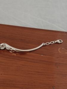 Revalia 925 Sterling Silver Heart <b>Charm</b> <b>Bangle</b> Women Cubic Zirconia Micro Insert Inlay Romantic Fashion Jewelry High Polish - Product Image 3