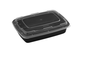 Contenedor de Alimentos Rectangular de Plástico con Tapa, de un Solo Nivel y 1 Compartimento, Libre de BPA, Portátil, Estilo Simple - Product Image 1