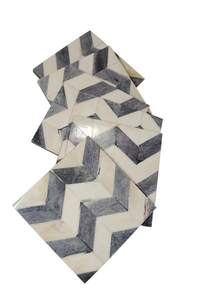 High On Demand Designer Bone Inlay <b>Table</b> <b>Coasters</b> Handcrafted Base Drink Pads - Product Image 5