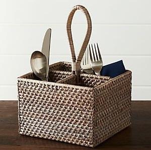 Porta cubiertos decorativo de madera rústica para cocina de estilo campestre que realza el encanto y la organización del interior. - Product Image 2