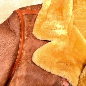 Luxury Leather <b>Shearling</b> <b>Jacket</b> for <b>Men</b> Warm Sheepskin Fur Coat Classic Aviator Biker Winter Outerwear Premium Quality Fit - Product Image 5