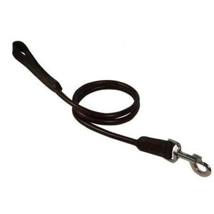 Genuine Leather Rolled <b>Padded</b> Dog Leash Heavy Duty Soft Handle Durable Training <b>Walking</b> Pet Lead Premium Quality - Product Image 2