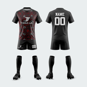 Conjunto de Uniforme de Rugby para Hombre, 100% Poliéster, Transpirable, Cintura Elástica, Nombre del Equipo Personalizado, Ecológico, Antibacteriano, Manga Corta - Product Image 1