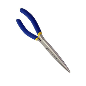 Pince à bec long droit en acier inoxydable avec poignée confortable en PVC, pour décapage de crochets et sertissage manuel - Product Image 5