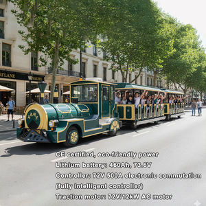 <span class=keywords><strong>Tren</strong></span> Eléctrico Aodudu72 con 72 Asientos, Construcción Metálica, Funciona con Batería, Puerta Automática sin Rieles, para Niños - Product Image 2