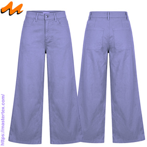 Pantalones vaqueros de mujer de corte holgado y cintura alta con remaches traseros, tela transpirable, informales, para fiesta, verano, 100% algodón, poliéster y elastano, 9.29 oz - Product Image 3