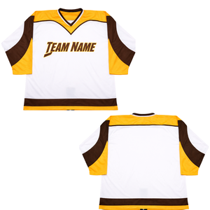 Maillot de hockey sur glace de qualité supérieure |   Ajoutez le nom de votre équipe personnalisé - Tissu robuste pour les ligues professionnelles - Uniforme d'équipe de style vintage - Product Image 3