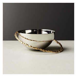 Juego de Tazones para Servir de Acero Inoxidable Premium, Duradero, con Base Antideslizante y Asa Decorativa, para Frutas, Ensaladas, Aperitivos y Buffet - Product Image 4