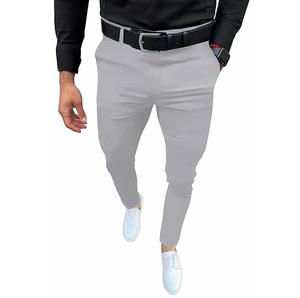 Pantalones de Lona Rectos y Transpirables RABUSH SPORTS, de Cintura Media, Formales, para Negocios, Bodas, Oficina, 100% Algodón, con Cierre - Product Image 2