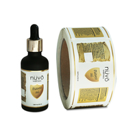 Étiquettes auto-adhésives en vinyle imperméable personnalisées impression d'autocollants de bouteille de parfum d'huile essentielle
