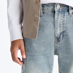 Pantalon en jean décontracté style urbain avec poches, vente en gros de vêtements à prix abordable, pantalon pour garçons avec logo personnalisable, collection 2026 - Product Image 2