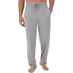 Pantalones Deportivos para Hombre, Grises, Mezcla de Poliéster/Algodón, Cintura Elástica con Cierre de Cordón, Estilo Casual, Bolsillos Laterales, Secado Rápido - Product Image 1