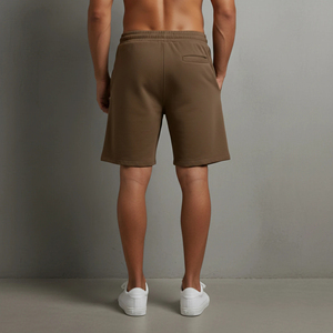 Wholesale Heavyweight 100% Cotton Mens Shorts Quick Dry Breathable Eco-Friendly Anti-Wrinkle <b>Elastic</b> Waist Customizable Running - Product Image 6