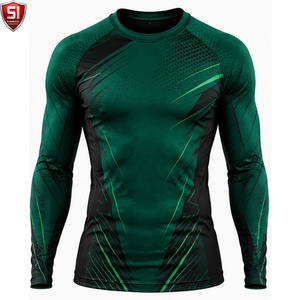 Unisex <b>Long</b> <b>Sleeve</b> <b>Compression</b> <b>Shirt</b> Crew Neck Sublimation Printed Quick Dry Breathable Full <b>Sleeve</b> Sports Body - Product Image 1