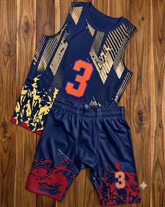 Conjunto de Uniforme de Baloncesto Sublimado Personalizado en Blanco y Azul, Uniforme de Baloncesto Transpirable para Hombre, Ropa de Entrenamiento Deportiva Personalizada - Product Image 6