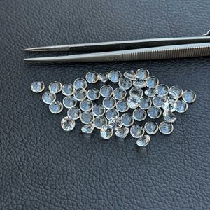 หินควอทซ์คริสตัลธรรมชาติขนาด5มม. เจียระไนแบบเหลี่ยมเพชรพลอยบำบัดแบบหลวมจากผู้ผลิตขายส่ง - Product Image 1