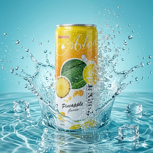 Bebida Carbonatada en Lata con Sabor a Piña y Coco, Bebida Refrescante al Por Mayor, OEM/ODM - Product Image 1