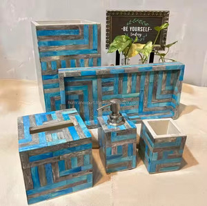 Precio al por mayor resina decorativa juego de baño para el hogar Hotel superventas accesorios de baño artículos para el hogar - Product Image 3