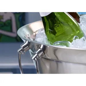 Cubetera de Aluminio Ecológica Hecha a Mano Profesional, Estación de Mixología Moderna con Acabado Satinado para Uso Comercial, Zahid Export - Product Image 4