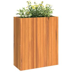 Jardinière en bois d'acacia massif naturel 23,2 x 10,8 x 27,6 pouces Pots et jardinières à fleurs - Product Image 4