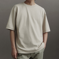 T-shirts en coton tricoté 100 % pour hommes, coupe classique, personnalisables en gros, à manches courtes, décontractés, avec impression numérique sur le devant