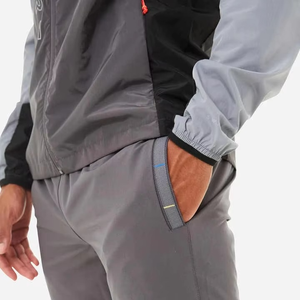 Nylon Zipper Hoodie shorts set windbreaker tracksuits Casual Short Set with Customizable Premium Quality embroidery logos - Product Image 5