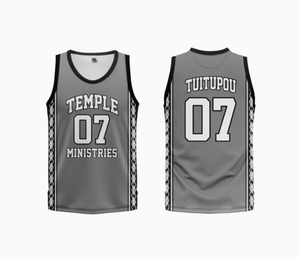 เสื้อบาสเก็ตบอลแบบ OEM สั่งทำพิเศษ - โพลีเอสเตอร์ 100% แขนสั้น ลายเรียบ ระบายอากาศได้ดี ไซส์ใหญ่ โลโก้ด้านหน้า - Product Image 1