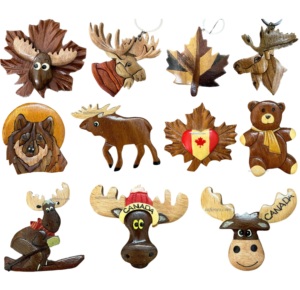 Intarsia Woodcraft Ornament and Magnet for Christmas Gift and Souvenir Durable Wood Ornament Handcrafted Customized Designs - Product Image 6