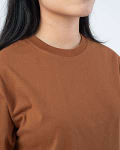 Camiseta de Manga Corta para Mujer con Logotipo Personalizado, 280 GSM, Calidad Premium, Lisa, Varios Colores, Nuevo Diseño, Hombros Caídos, Tallas Grandes - Product Image 4