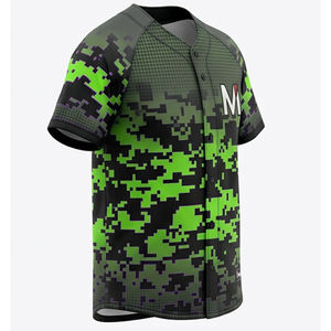 Camiseta de Béisbol Sublimada Personalizada al por Mayor, Tela de Malla de 200 g/m², Transpirable, Absorbe la Humedad, Ropa Deportiva para Equipos - Product Image 2