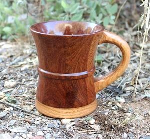 Taza de Café de Madera Rústica, Hecha a Mano, Taza de Madera Maciza para Té, Café, Cerveza, Hogar y Comedor, del Mejor Proveedor - Product Image 2