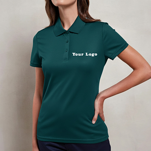 เสื้อโปโลผู้หญิงคุณภาพสูง ทรงหลวมสบาย ผลิตจากผ้าฝ้ายผสมโพลีเอสเตอร์ ปกเสื้อแบบพับได้ แขนสั้น ระบายอากาศได้ดี น้ำหนักเบา - Product Image 1