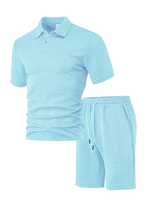 Ensemble de t-shirts pour hommes en tricot respirant DHL, nouvelle collection été, tenues décontractées à manches courtes