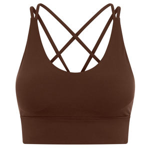 Soutien-gorge de sport sans couture de haute qualité, maintien moyen, pour entraînement, gym, fitness, yoga, pour femmes - Product Image 5