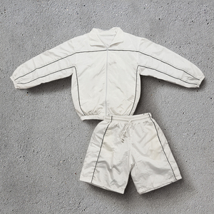 Nouvel ensemble de survêtement coupe-vent en nylon réfléchissant personnalisé avec logo pour homme 2025 - Product Image 5